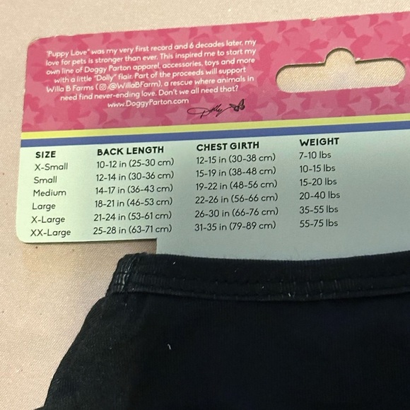 Dolly Parton Doggy Parton "Better Day World Tour" T-shirt for Dogs Size XS NWT - Picture 10 of 10